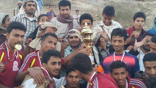 اقيمت اليوم أكبر فعالية رياضية تشهدها مديريه حريب من خلال تنظيم مباراه رياضيه